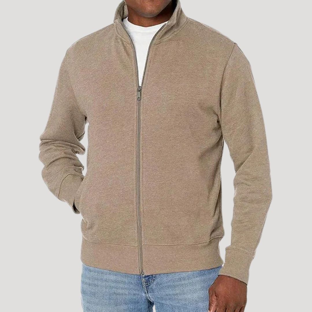 Voorjaarsjack Heren Lichtgewicht Ritssluiting Beige