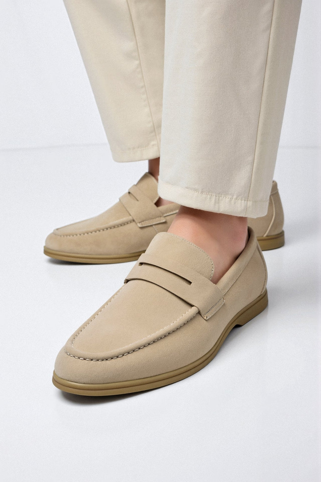 Brenna Dames Loafer | Hoogwaardig Kunstleer, Beige Comfortabel 1