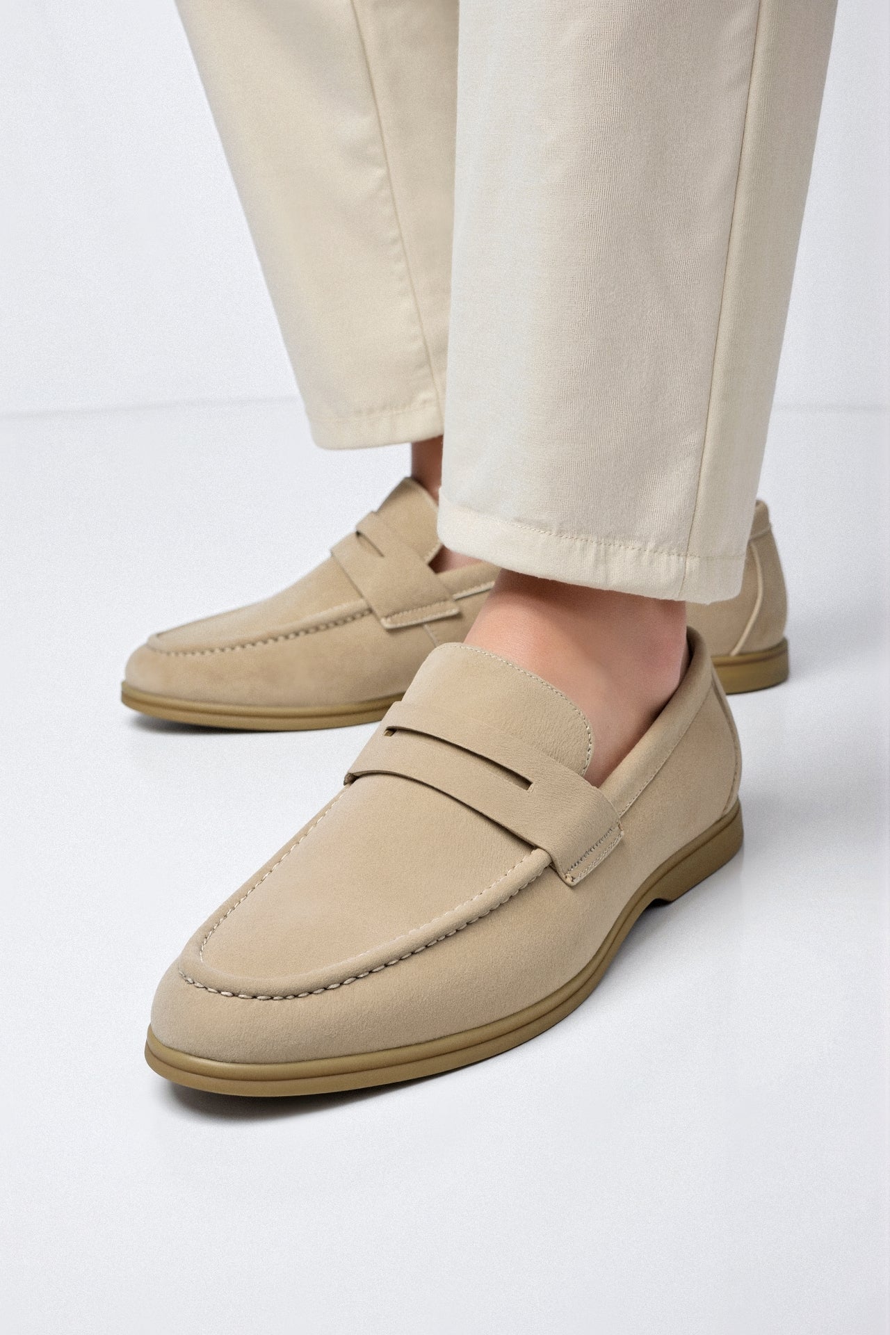Brenna Dames Loafer | Hoogwaardig Kunstleer, Beige Comfortabel 1