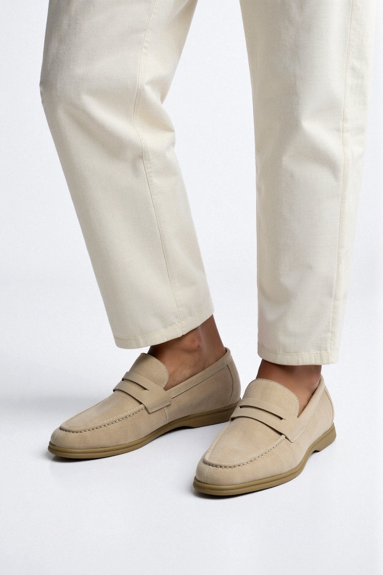 Brenna Dames Loafer | Hoogwaardig Kunstleer, Beige Comfortabel 3
