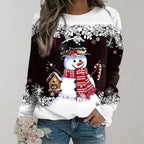 Kersttrui Dames - Warme Gebreide Foute Kerstsweater Dames