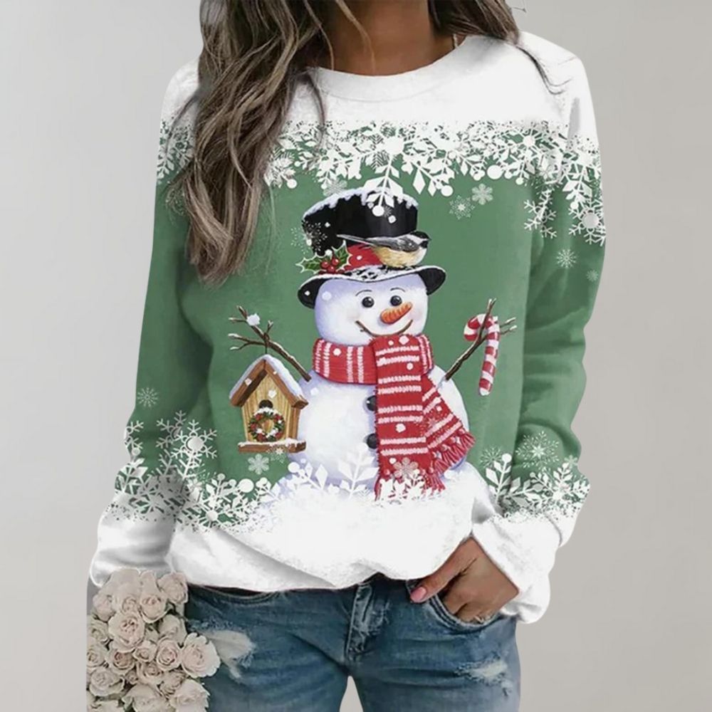 Kersttrui Dames - Warme Gebreide Foute Kerstsweater Dames