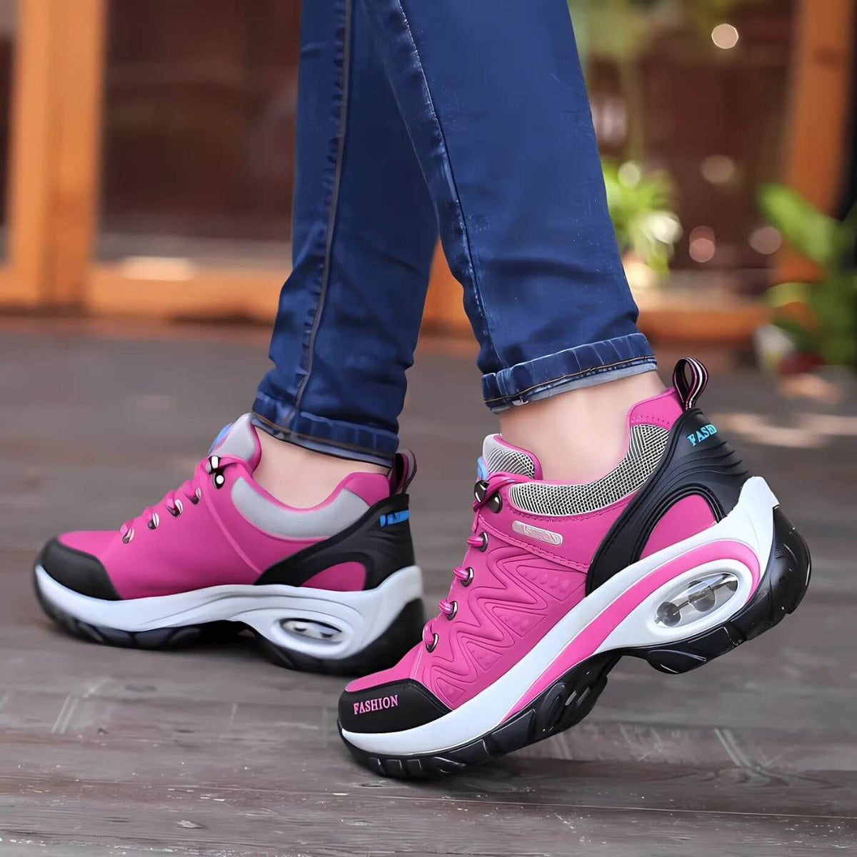 Tasana | Comfortabele Dames Low Top Sneakers met Vetersluiting - Lichtgewicht Lage Veterschoenen met Dempende Zool