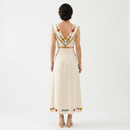 Crop top en lange rok set — tropische print — zomervakantie
