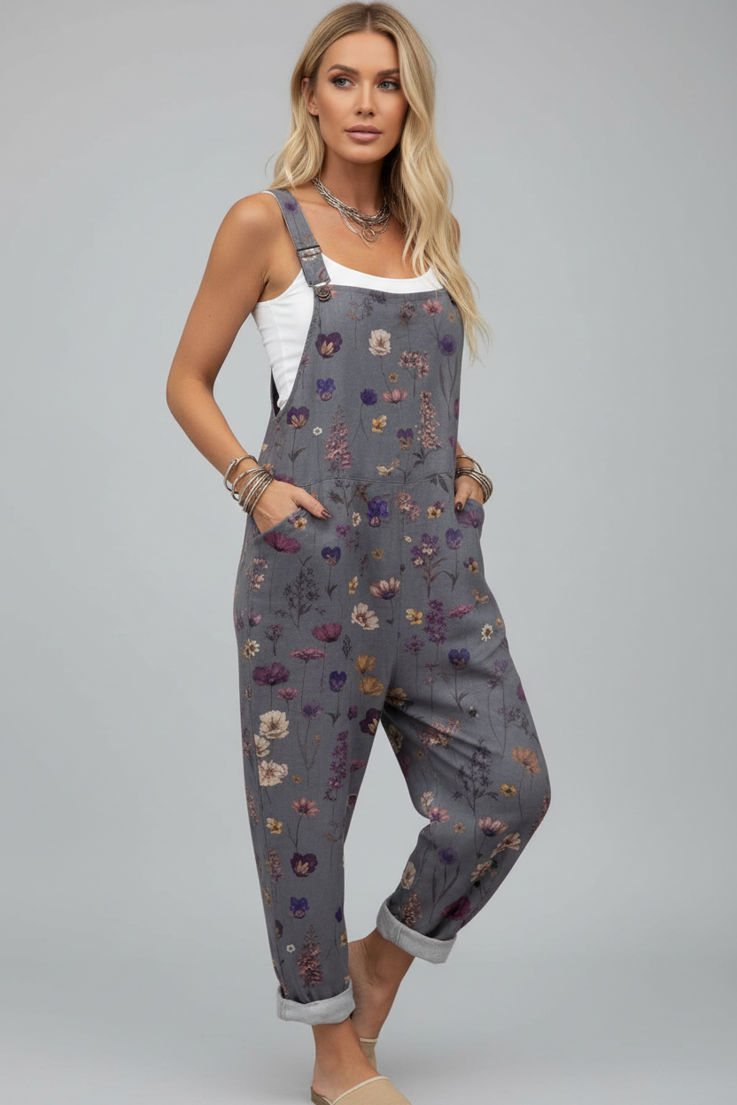 Lyra | Jumpsuit Dames - Vintage Bloemenprint Ademend