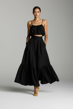 Novali | Co-ord Set Dames - Crop Top Maxi Rok