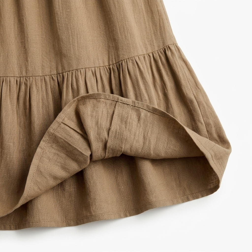 Dames crop top en lange rok set — zwierig silhouet — strand