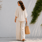 Dames tweedelig setje - oversized shirt en zomerbroek