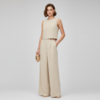Thalassa | Co-ord Set Dames - Mouwloos Schelp Enkel