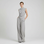 Elowen | Co-ord Set Dames - Mouwloos Wijde Pijpen