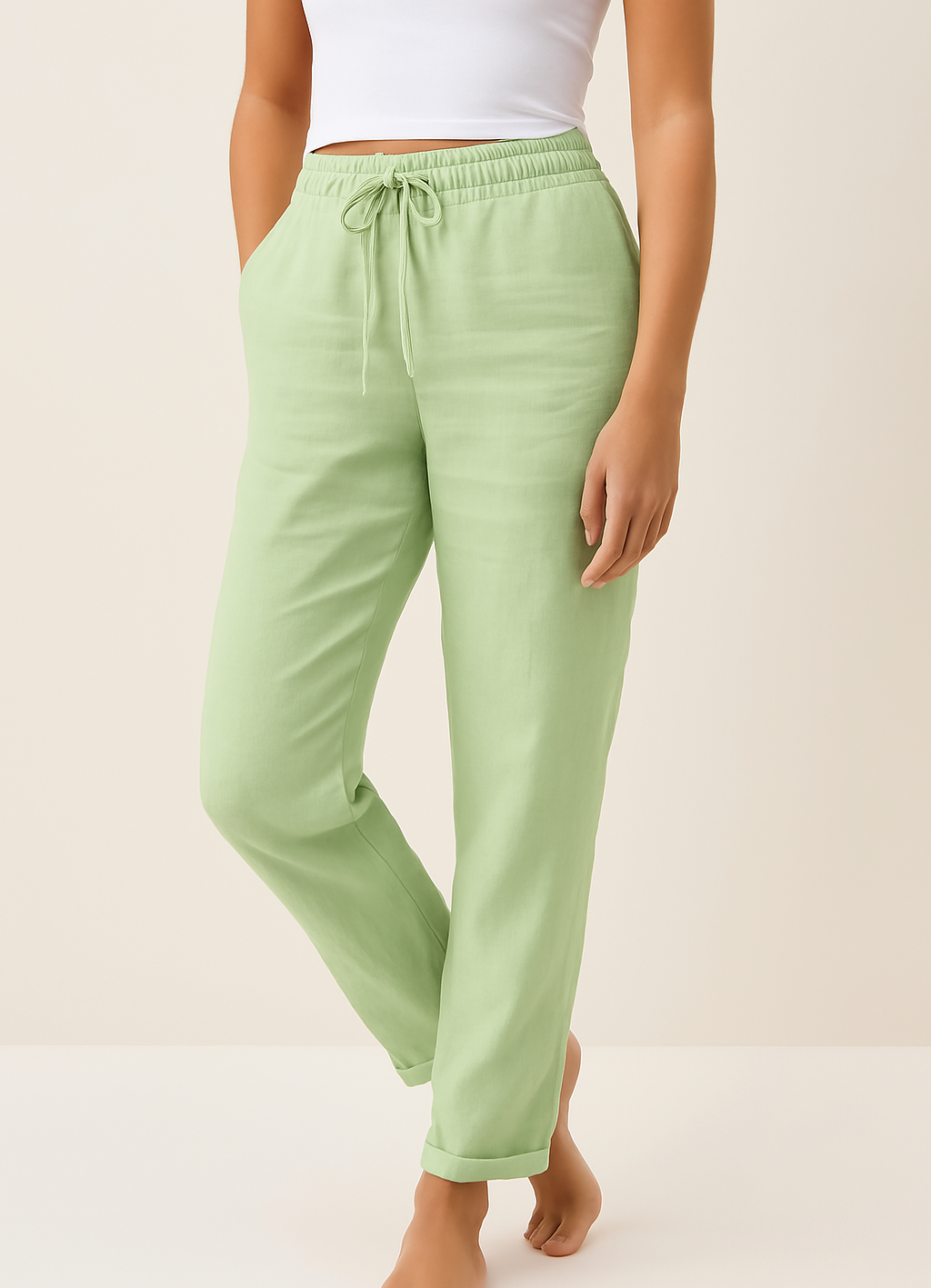 Inspire | Damesbroek met Elastische Taille en Licht Draagcomfort Groen