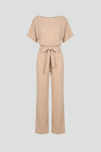 Caelia | Jumpsuit Dames - Wijde Pijpen Ceintuur