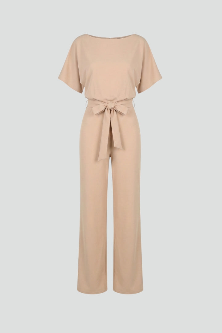 Caelia | Jumpsuit Dames - Wijde Pijpen Ceintuur