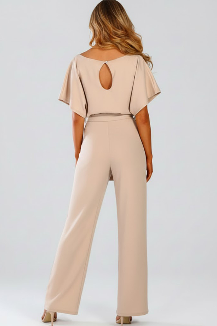 Caelia | Jumpsuit Dames - Wijde Pijpen Ceintuur