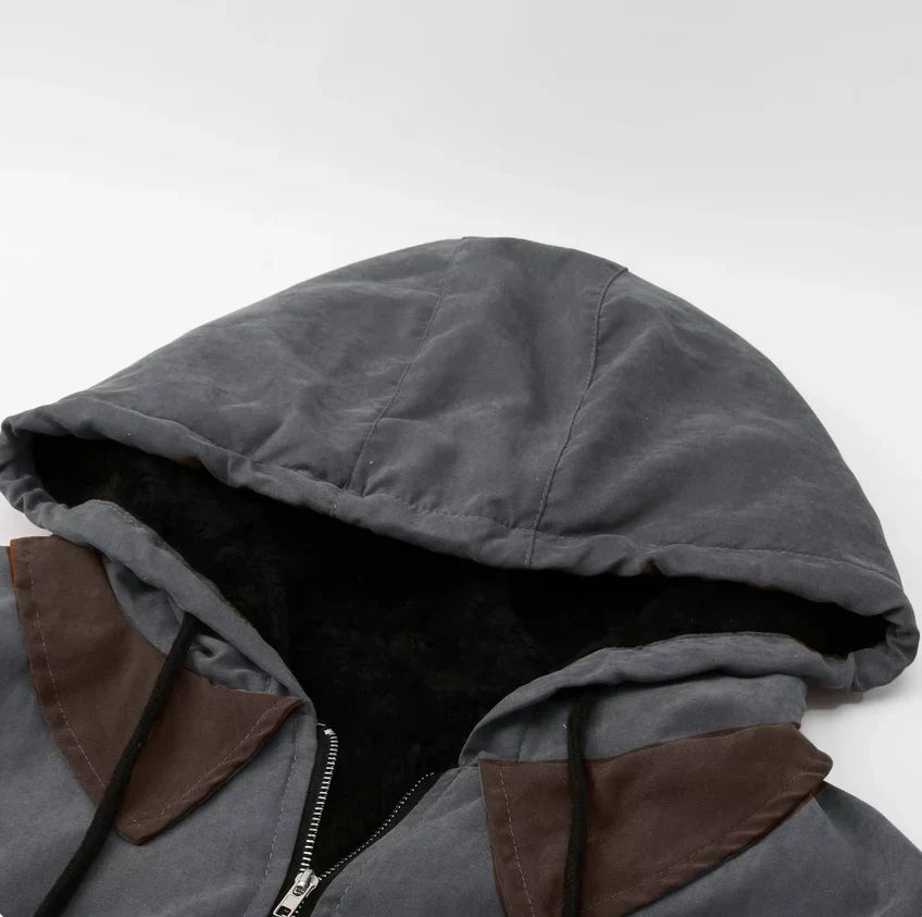 Hermosa | Heren Tussenjas met Capuchon en Warme Fleecevoering