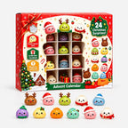 Dumpling Adventskalender – 24 Blind Box Figuurtjes in Winterdesigns, Buigbare Verzamelfiguren, Aftelkalender voor Tieners & Volwassenen Default Title
