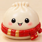 Dumpling Adventskalender – 24 Blind Box Figuurtjes in Winterdesigns, Buigbare Verzamelfiguren, Aftelkalender voor Tieners & Volwassenen
