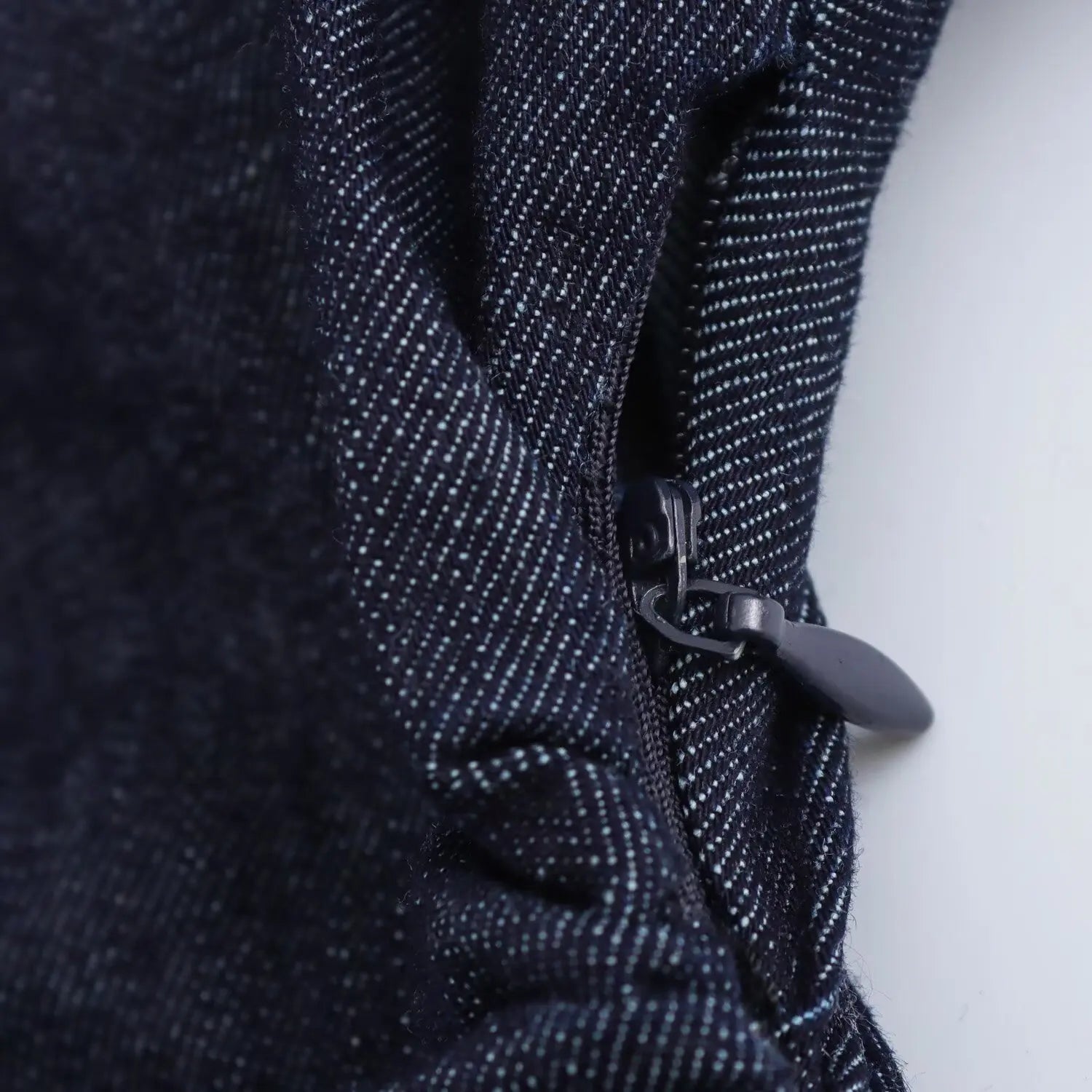 Elena | Denim Jurk Dames - Reverskraag Plooien Midi