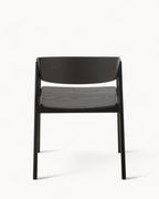 Eetkamerstoel van Essenhout met Zwart Touw – Minimalistisch en Comfortabel Ontwerp voor Moderne Interieurs 3