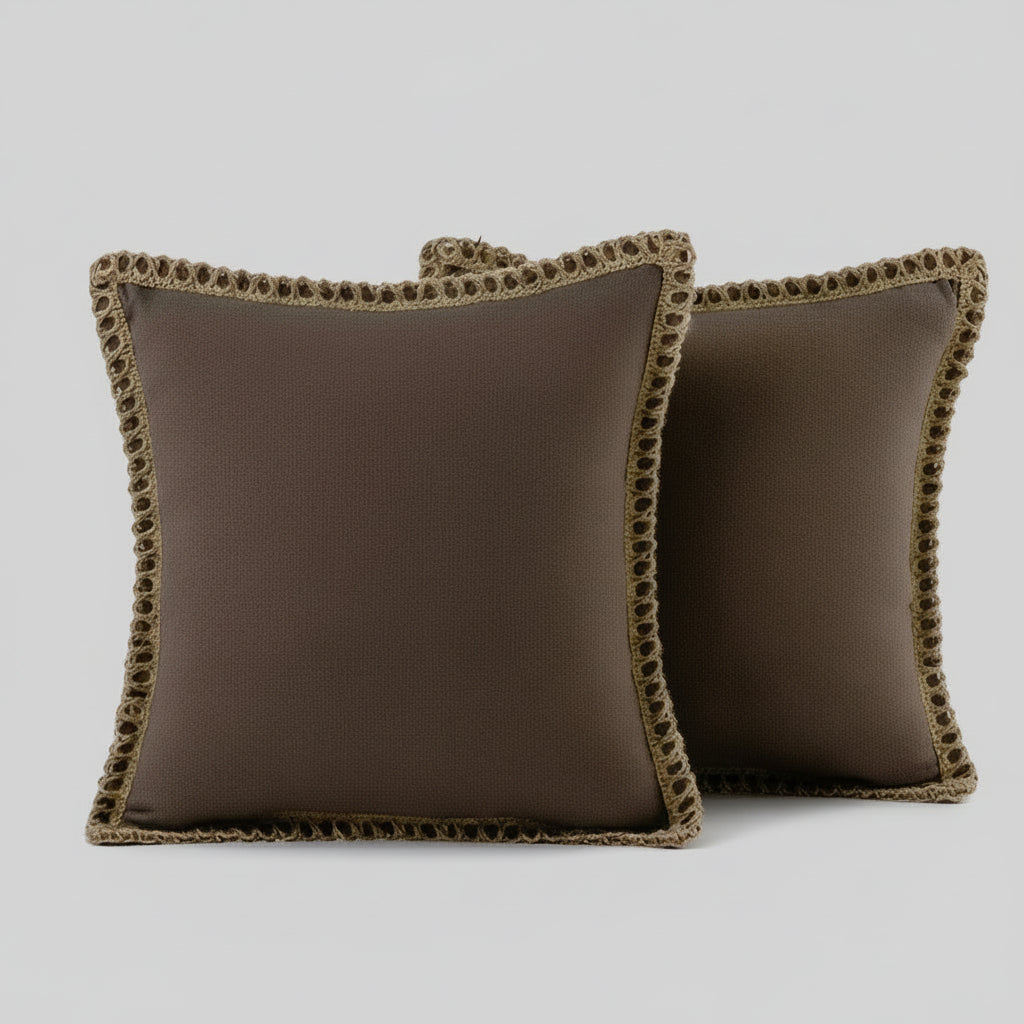 Elegante Kussensloop in Grijs en Rood – Duurzaam Polyester, Diverse Maten 30x50cm, 45x45cm, 50x50cm 0