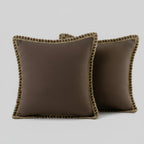 Elegante Kussensloop in Grijs en Rood – Duurzaam Polyester, Diverse Maten 30x50cm, 45x45cm, 50x50cm 0