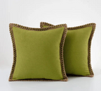 Elegante Kussensloop in Grijs en Rood – Duurzaam Polyester, Diverse Maten 30x50cm, 45x45cm, 50x50cm