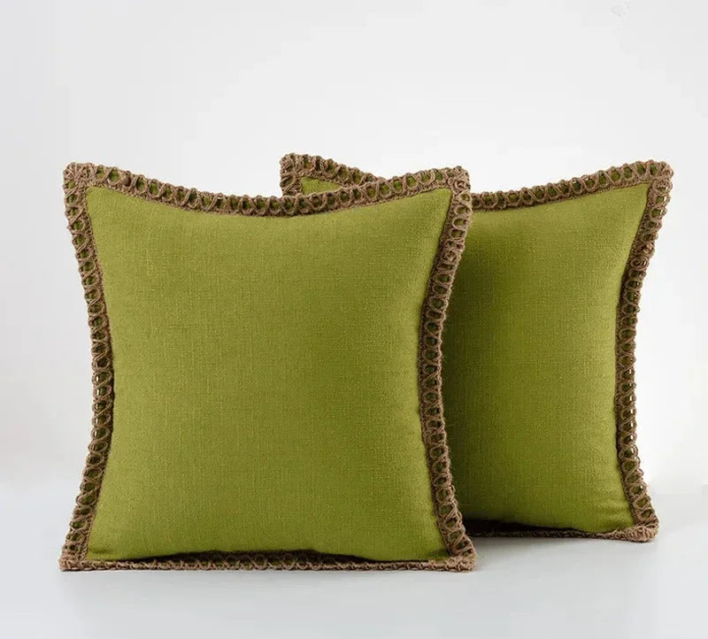 Elegante Kussensloop in Grijs en Rood – Duurzaam Polyester, Diverse Maten 30x50cm, 45x45cm, 50x50cm