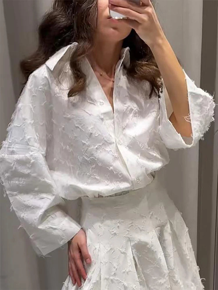 Yvaine | Co-ord Set Dames - Reverskraag Geplooide Rok
