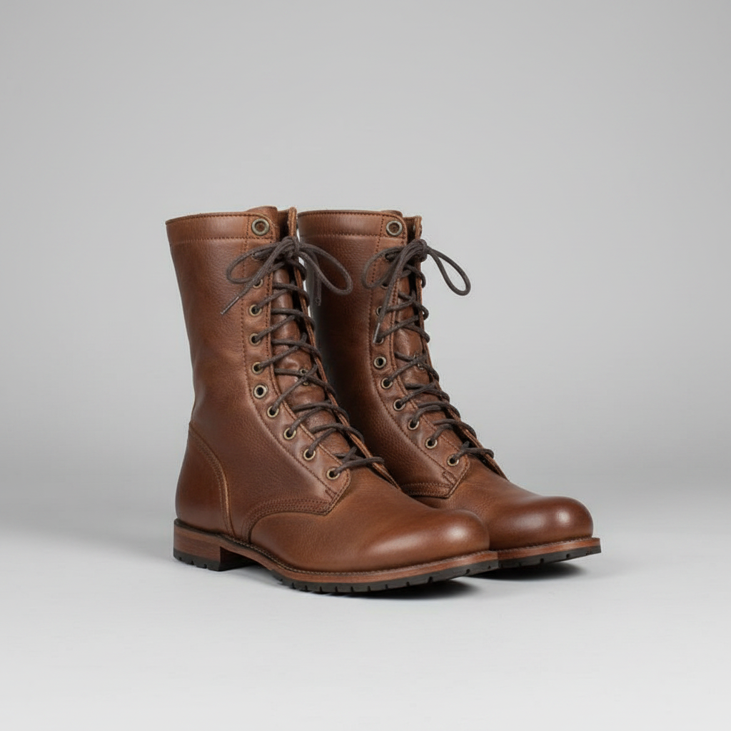 Laarzen Dames Donkerbruin Hoog Model Bruin
