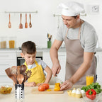 11-delige Keukengerei Set van Teakhout – Inclusief Houder – Natuurlijke Look voor de Keuken