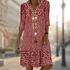 Pamelo | Elegante en Veelzijdige Traditionele Jurk Rood