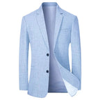Blazer Heren Twee Knopen Lichtblauw