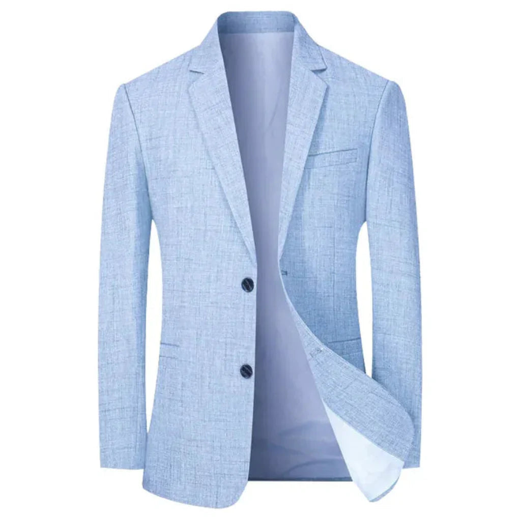 Blazer Heren Twee Knopen Lichtblauw