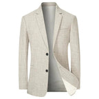 Blazer Heren Twee Knopen Beige