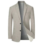 Blazer Heren Twee Knopen Grijs