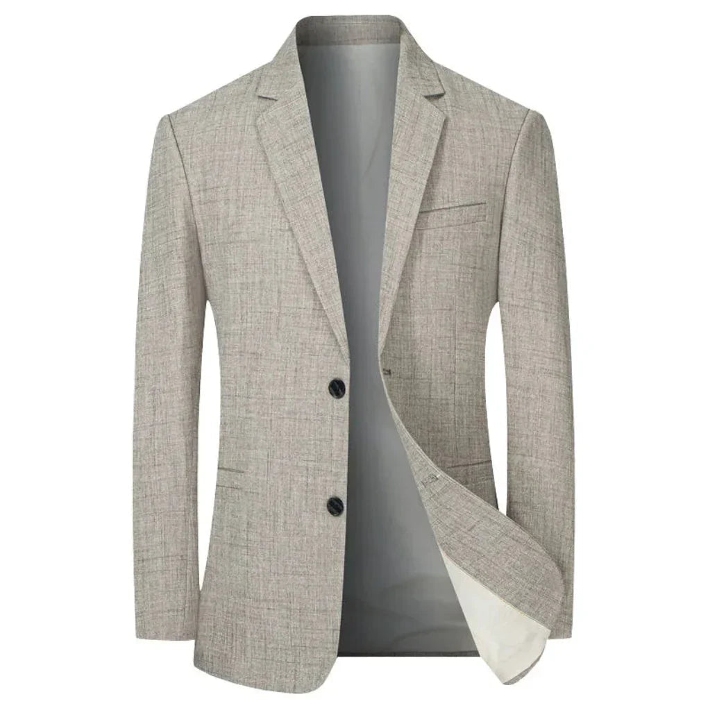 Blazer Heren Twee Knopen Grijs