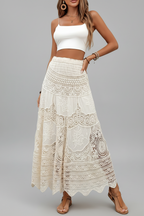 Evanthe | Maxi Rok Dames - Kant Polyester - Uitlopend