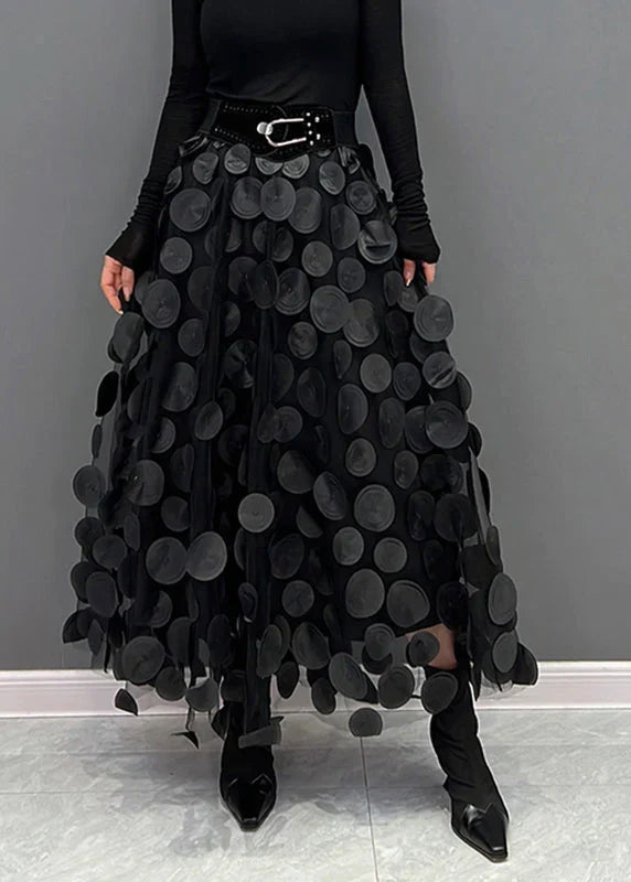 Valeraine | Rok Dames - Polkadot Polyester Viscose - Los