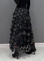 Valeraine | Rok Dames - Polkadot Polyester Viscose - Los