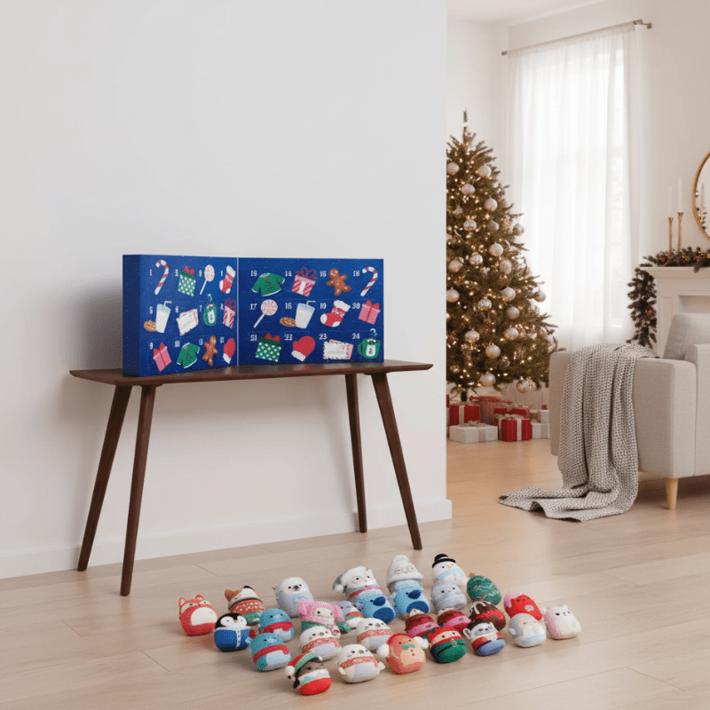 Adventskalender voor Kinderen – 24 Verzamelfiguurtjes in Mini Marshmallow-stijl, Aftellen naar Kerst, 3+ Jaar