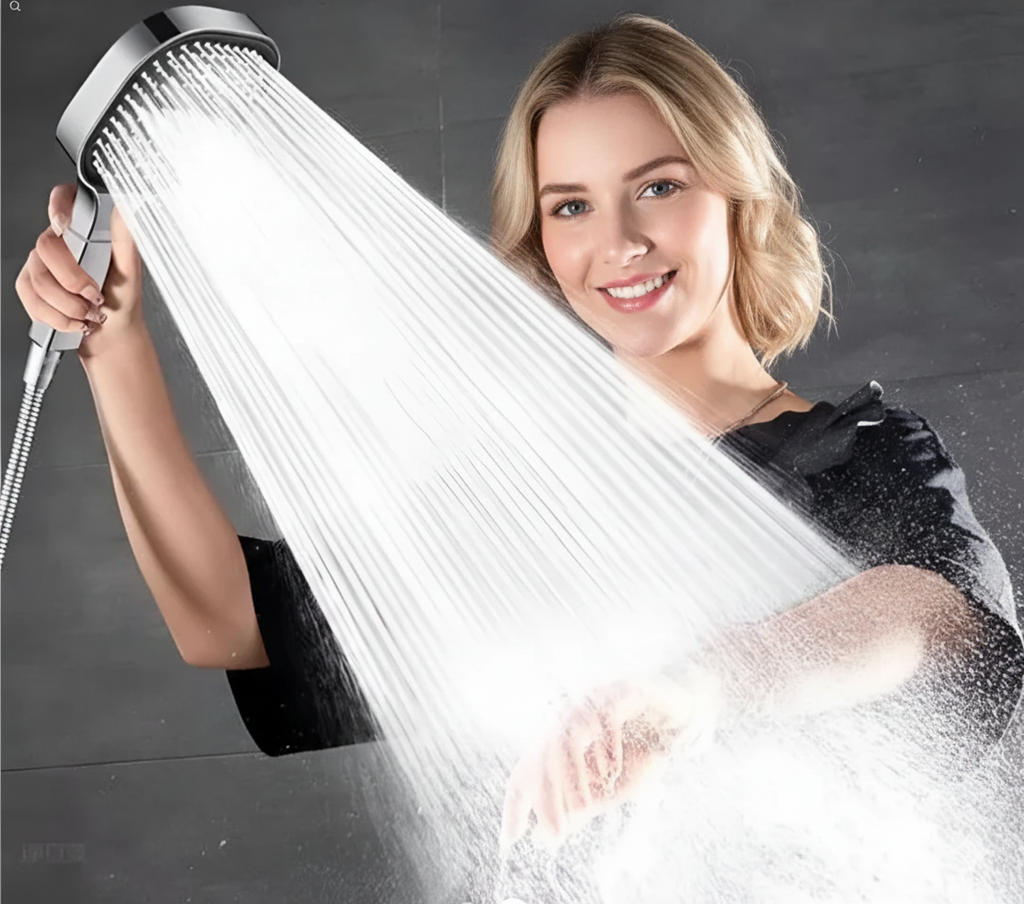 Douchekop Hoge Druk Turbo Boost Filter Ingebouwd Regenval Massage Waterval