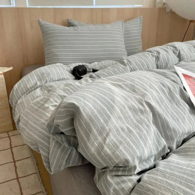 Geometrisch Katoenen Dekbedovertrekset – Zacht en Ademend voor Comfortabele Nachten, Inclusief Kussenslopen 11