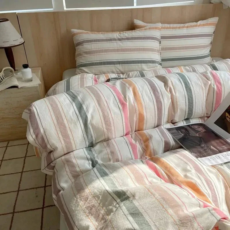 Geometrisch Katoenen Dekbedovertrekset – Zacht en Ademend voor Comfortabele Nachten, Inclusief Kussenslopen 15