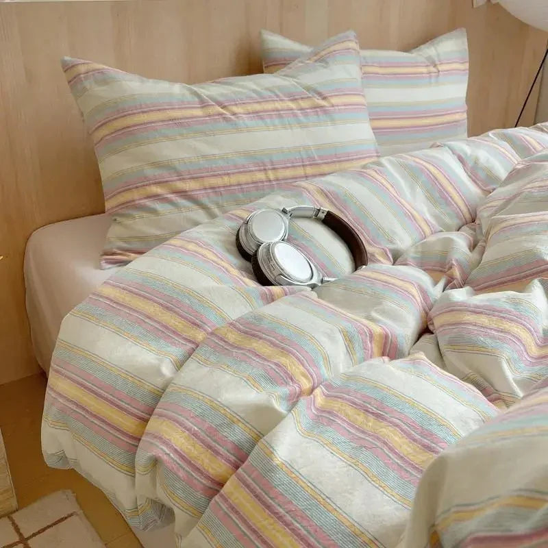 Geometrisch Katoenen Dekbedovertrekset – Zacht en Ademend voor Comfortabele Nachten, Inclusief Kussenslopen 16