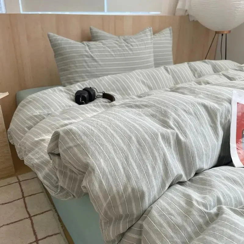 Geometrisch Katoenen Dekbedovertrekset – Zacht en Ademend voor Comfortabele Nachten, Inclusief Kussenslopen 17