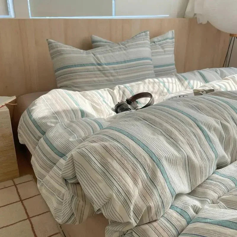 Geometrisch Katoenen Dekbedovertrekset – Zacht en Ademend voor Comfortabele Nachten, Inclusief Kussenslopen 18