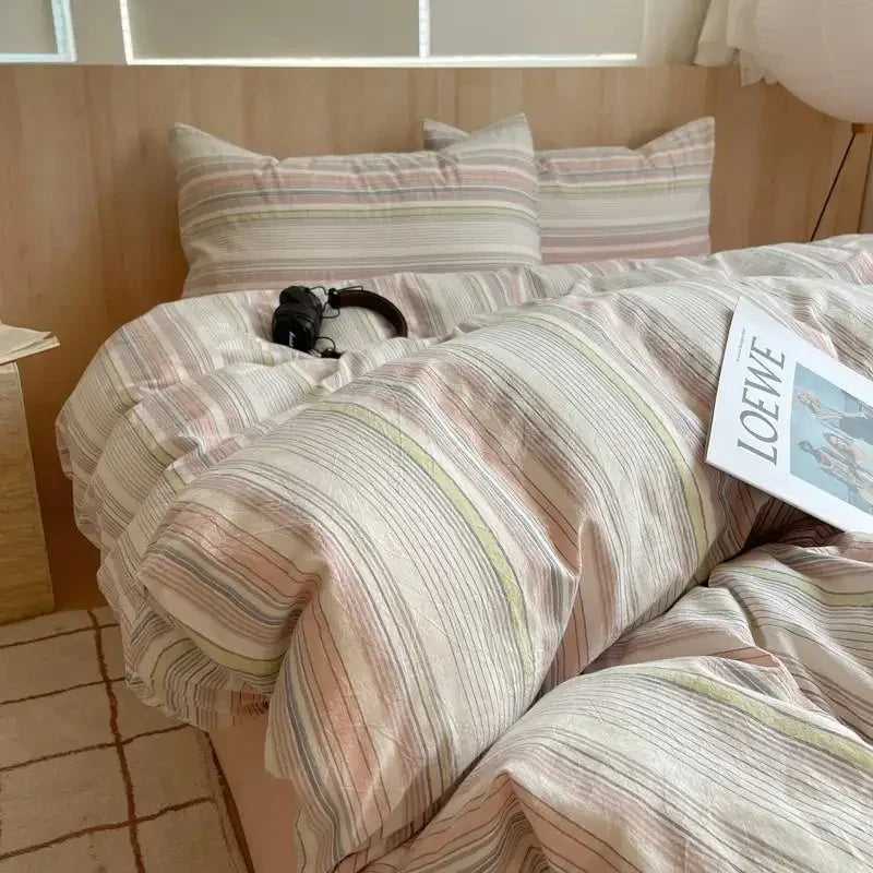 Geometrisch Katoenen Dekbedovertrekset – Zacht en Ademend voor Comfortabele Nachten, Inclusief Kussenslopen 23