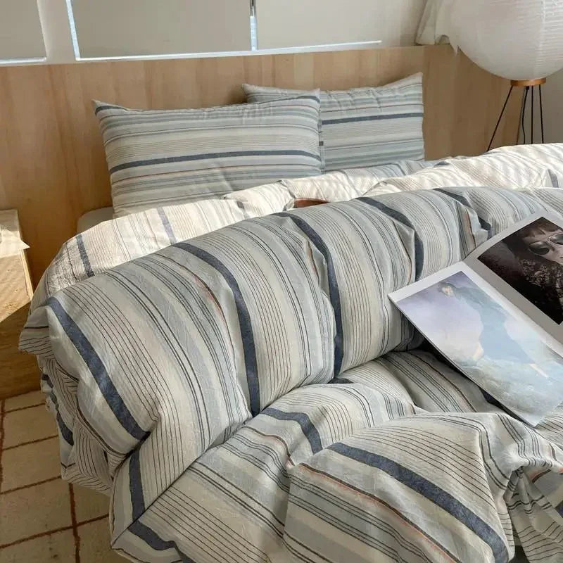 Geometrisch Katoenen Dekbedovertrekset – Zacht en Ademend voor Comfortabele Nachten, Inclusief Kussenslopen 27