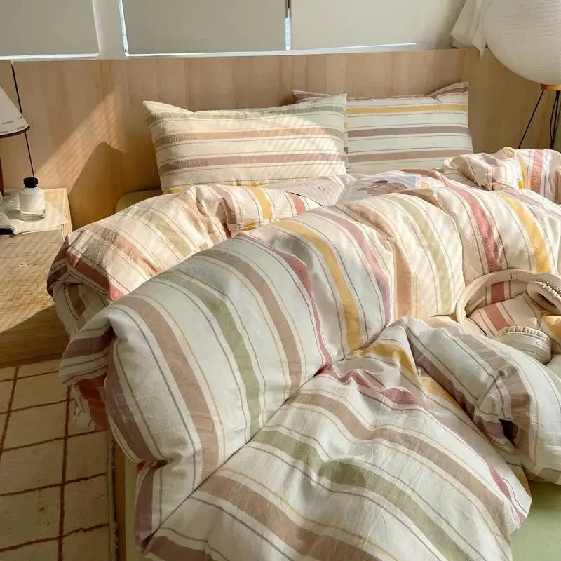 Geometrisch Katoenen Dekbedovertrekset – Zacht en Ademend voor Comfortabele Nachten, Inclusief Kussenslopen 29