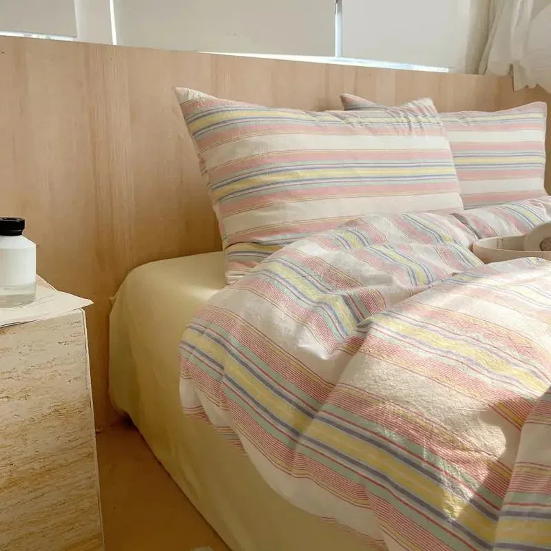 Geometrisch Katoenen Dekbedovertrekset – Zacht en Ademend voor Comfortabele Nachten, Inclusief Kussenslopen 30